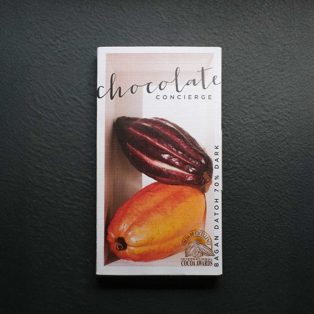 70% dark chocolate bar, Malaysian single origin, Bagan Datoh, LKM, Cocoa Research and Development Center CDRC, Perak.