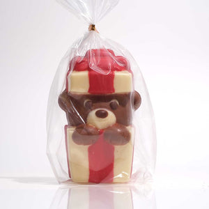 Teddy in a Box Figurine Xmas